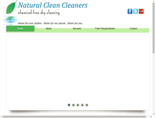 Tablet Screenshot of naturalcleancleaners.com